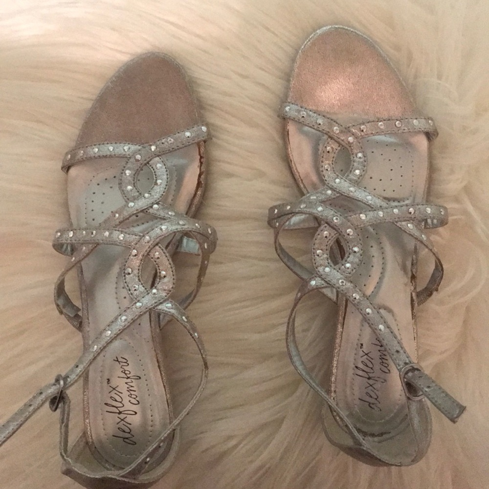 Shiny Silver Sandals